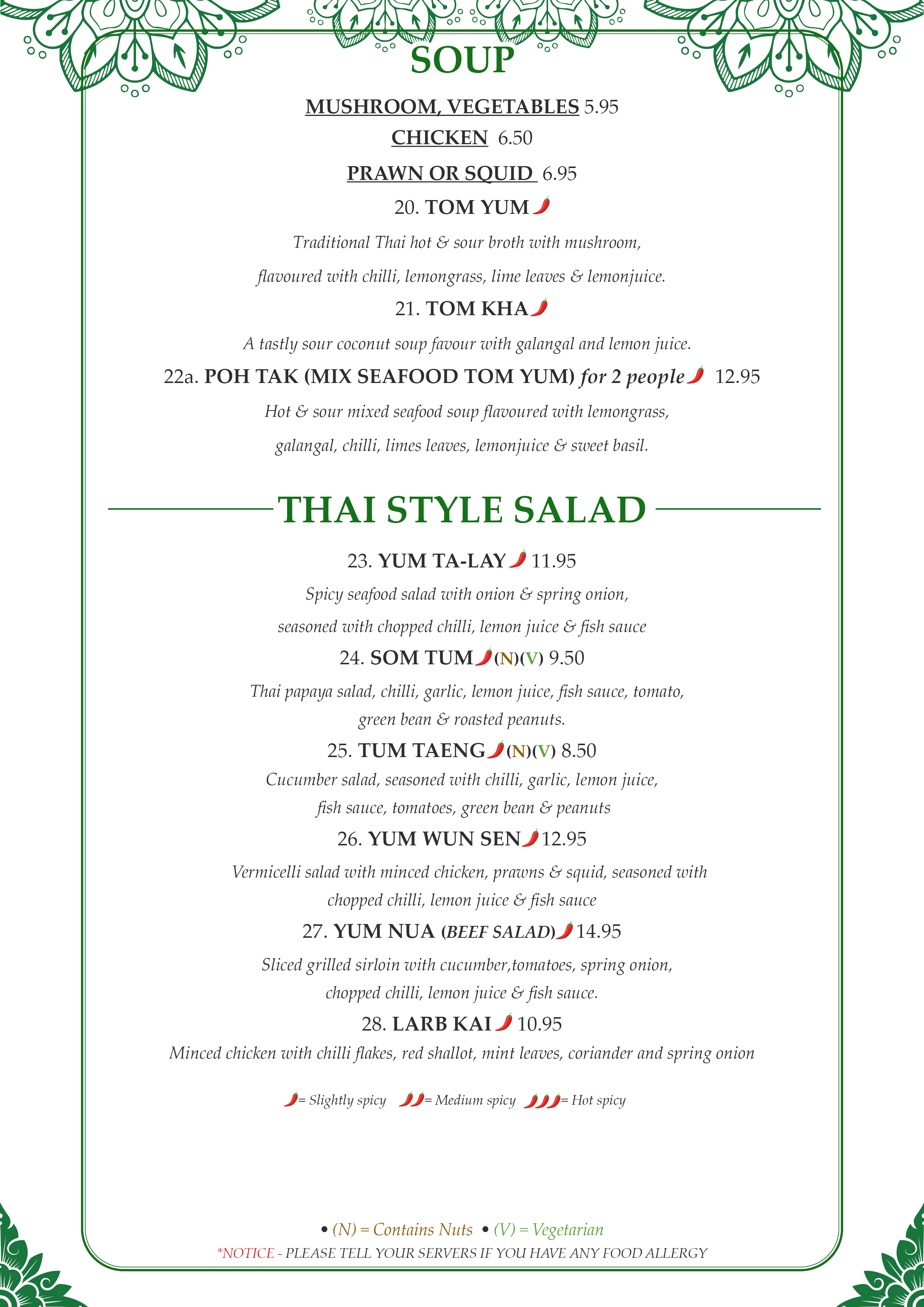 NEW menu a4 20254